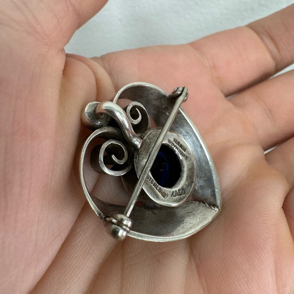 Stunning Authentic KALO Sterling silver signed pin brooch pendant necklace - Picture 13 of 16